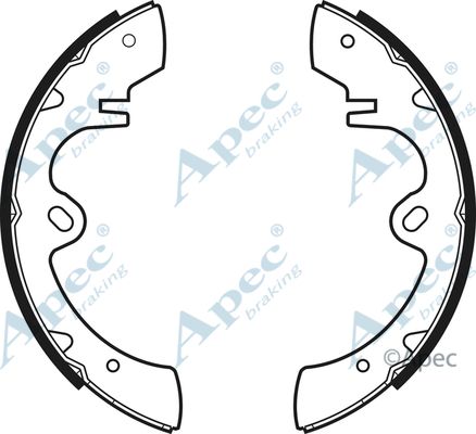APEC BRAKING Комплект тормозных колодок SHU343